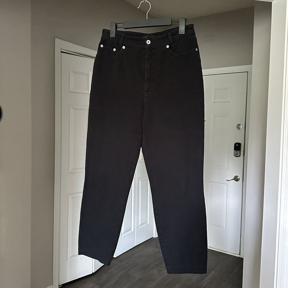 Cambio Women’s Black Denim Stretch Trousers Style Code 0812 / 008600 US 14